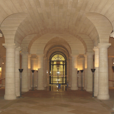Parois et voûtes de la crypte - Panthéon